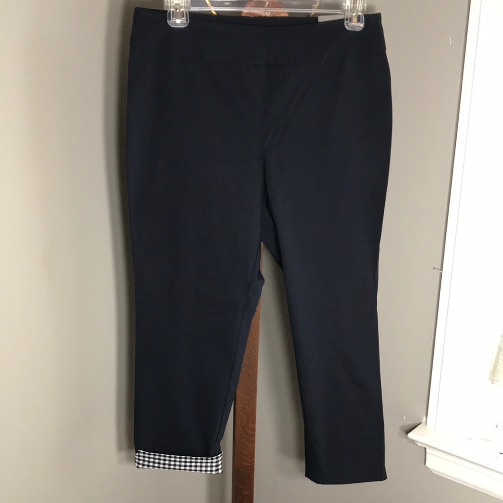 Van Heusen Super Stretch Pull On Crop - Navy - 14